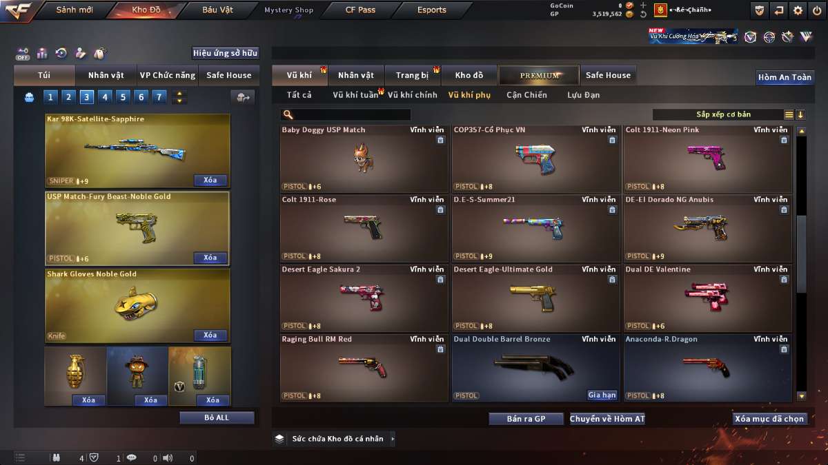 shop acc cf uy tin gia re